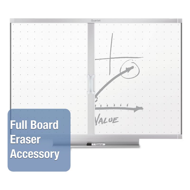 Quartet Prestige 2 Total Erase Whiteboard 72 x 48 Aluminum Frame TE547AP2