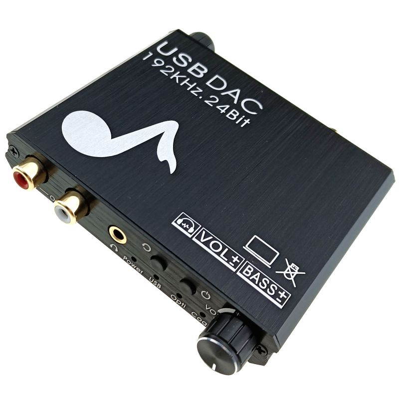 USB Optical Digital to Analog Audio Converter Bass Volume