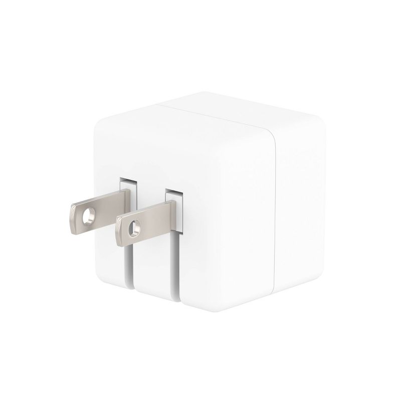 Just Wireless 1.0A/5W 1-Port USB-A Home Charger - White