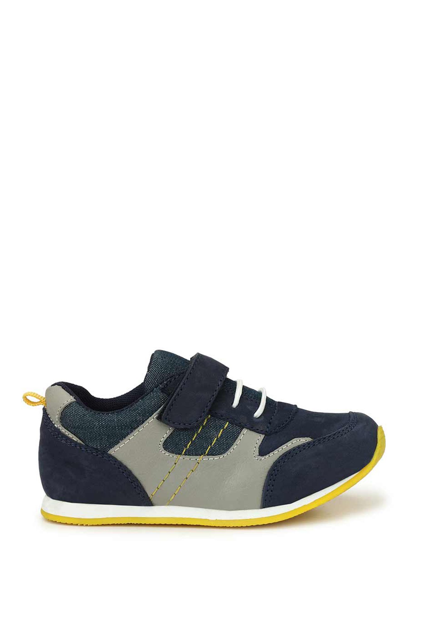 Tuskey Kids Navy Leather Sneakers