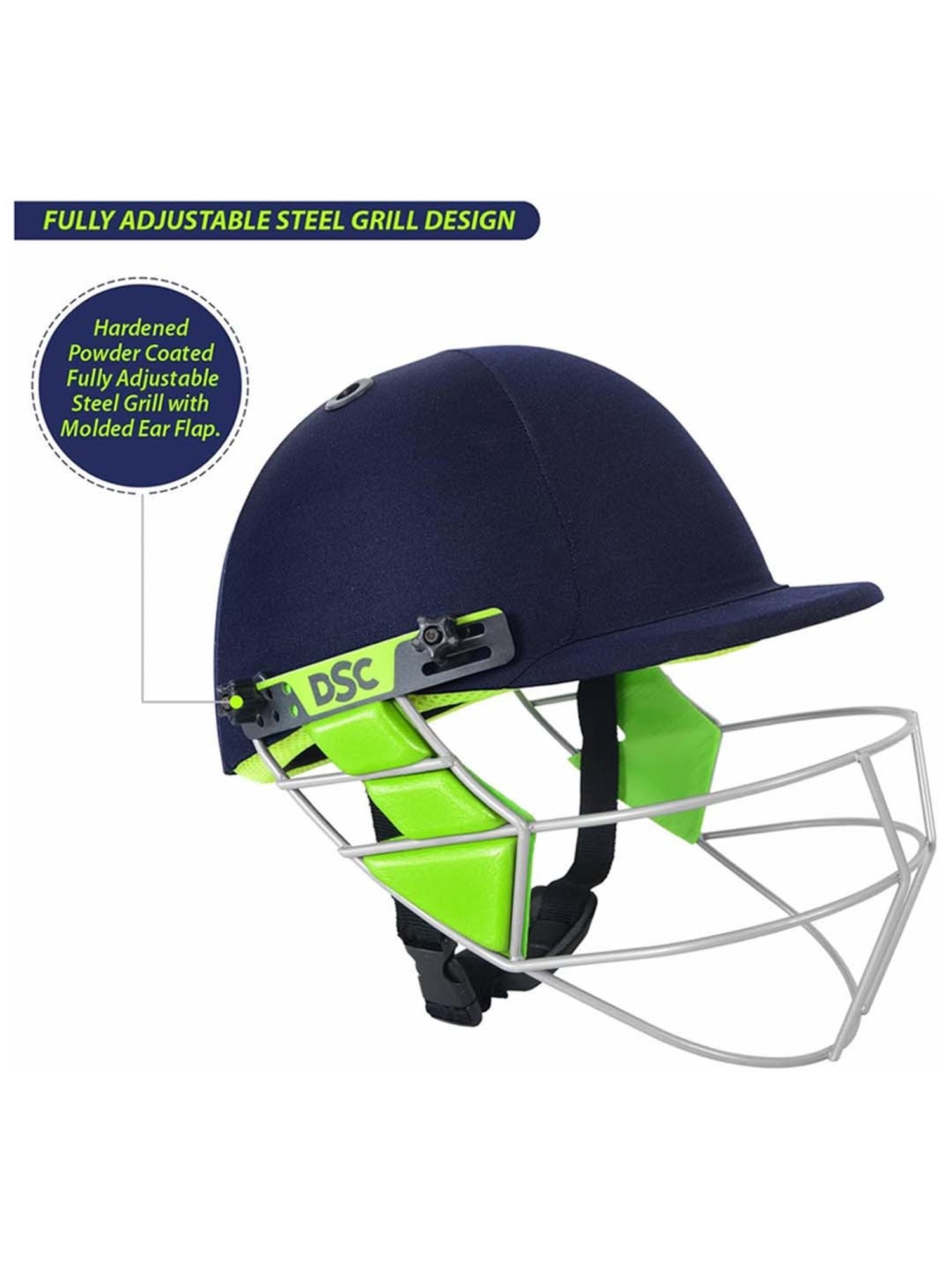 DSC Vizor Cricket Helmet Large Size - L