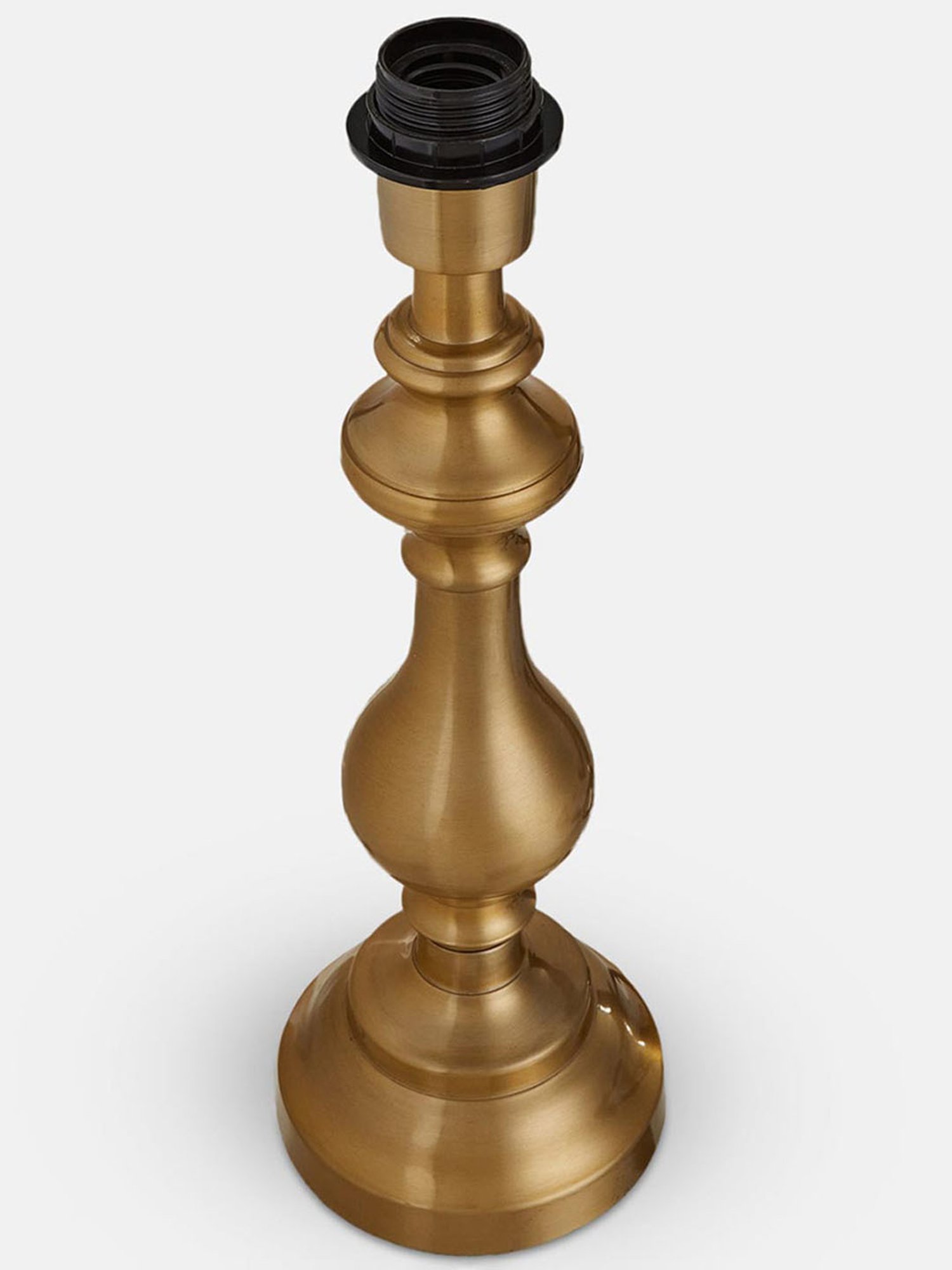 Possini Euro Design Modern Buffet Table Lamp Brushed Steel Tall Gourd White Drum Shade for Dining Room Bedroom Bedside