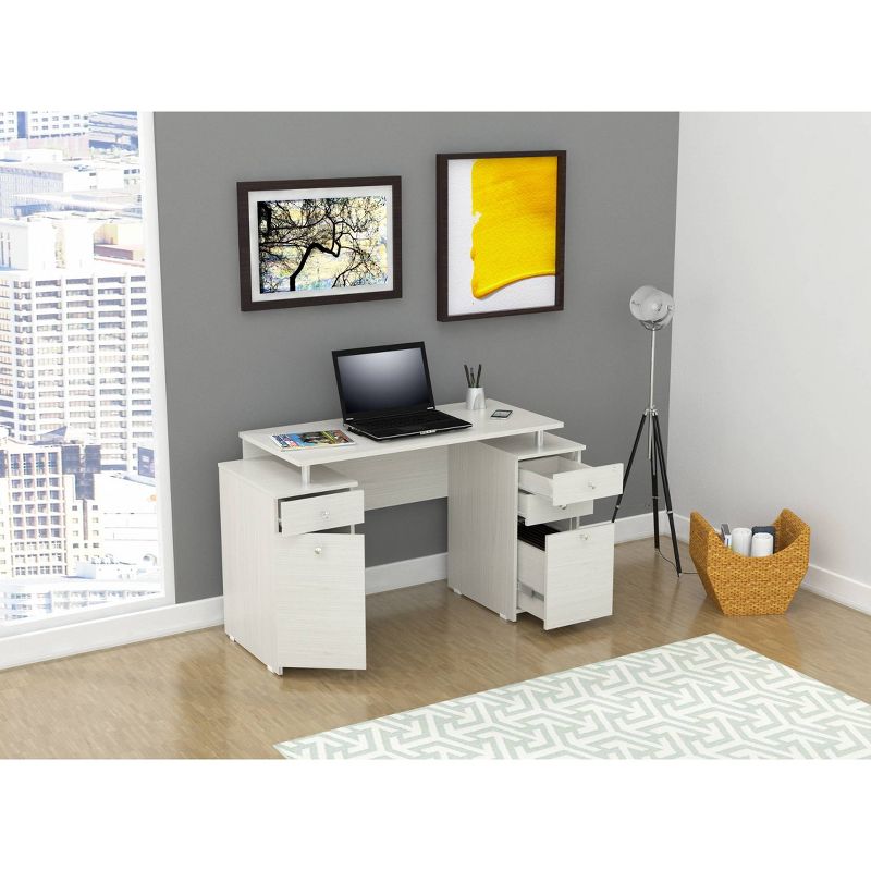 Computer Desk Washed Oak - Inval