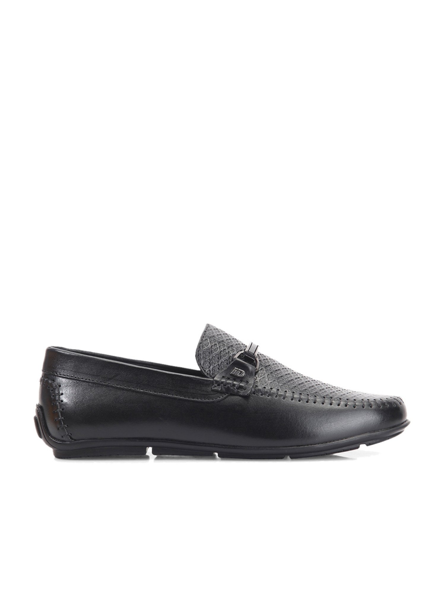 ID Men's Black Casual Loafers
