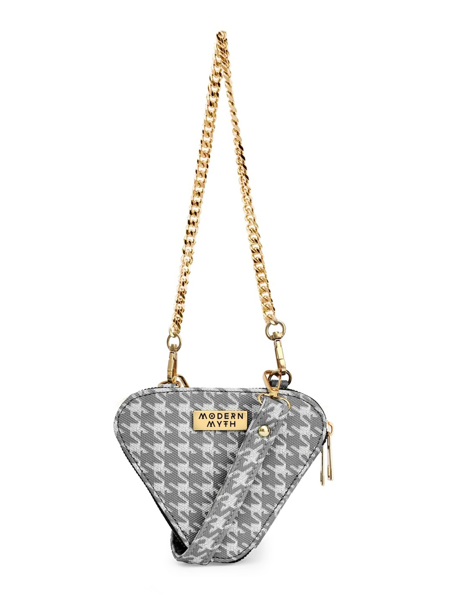 Modern Myth Trio Grey Printed Small Mini Cross Body Bag