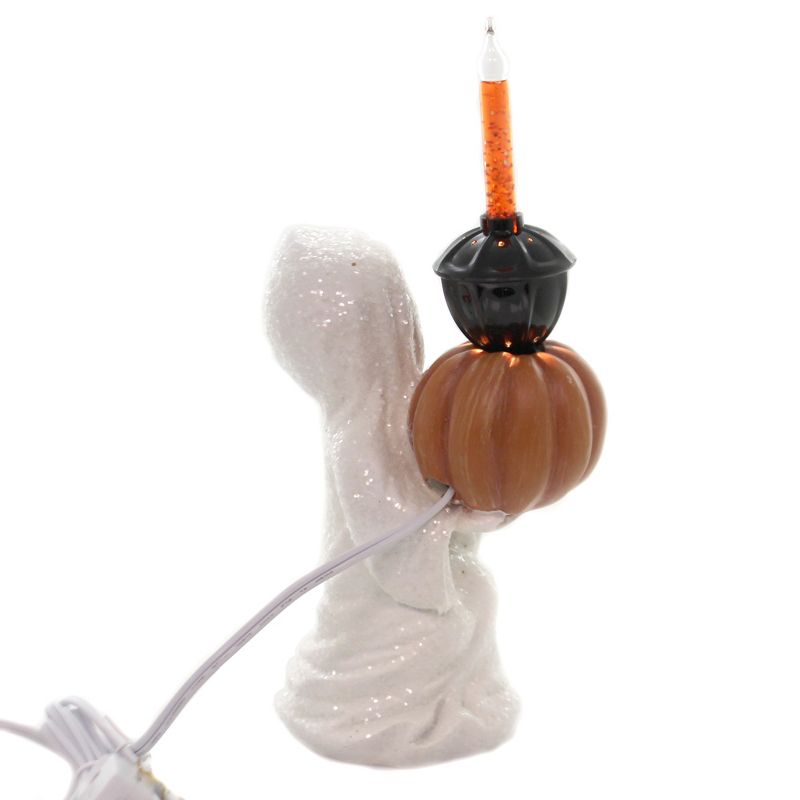 Halloween 10.0" Ghost Bubble Light Pumpkin Electric  -  Decorative Figurines