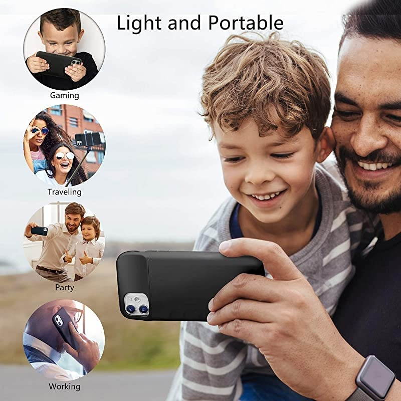 Battery case for iPhone 11, 4500mAh Slim Portable Charger Case Protective Rechargeable Battery Pack Charging Case for iPhone 11 (6.1 inch)