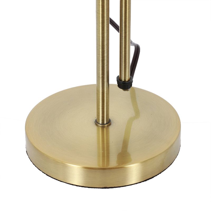 13" Adjustable Pharmacy Table Lamp Brass - Decor Therapy