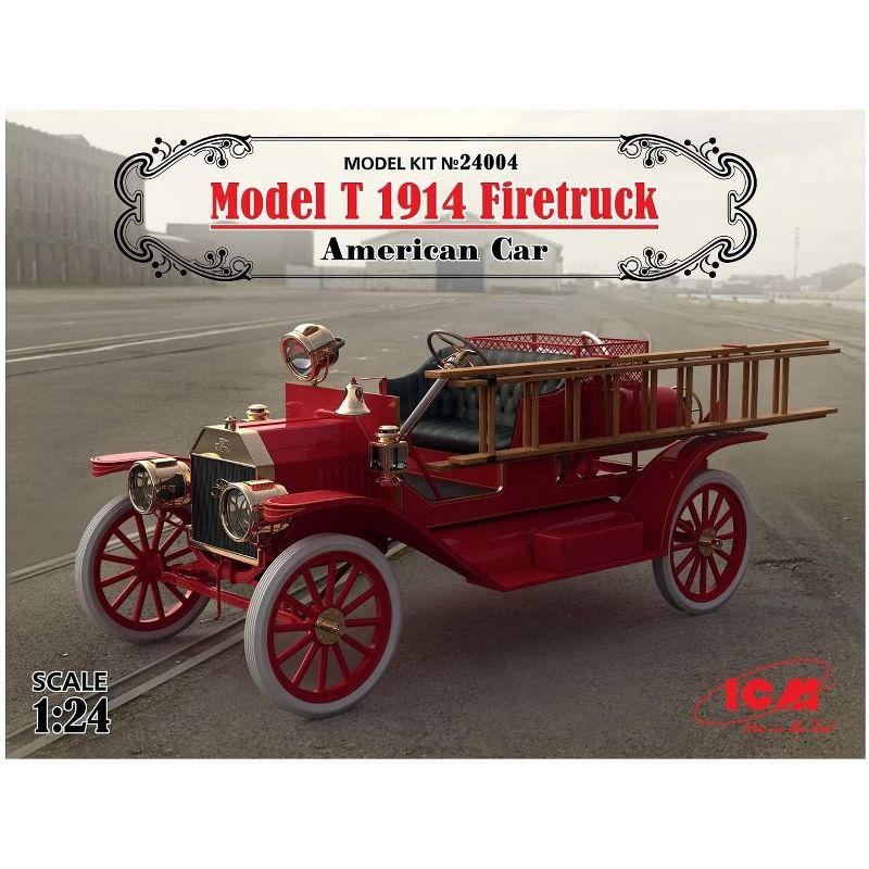 ICM Models 24004 Model T 1914 Firetruck 1/24 Scale Model Kit