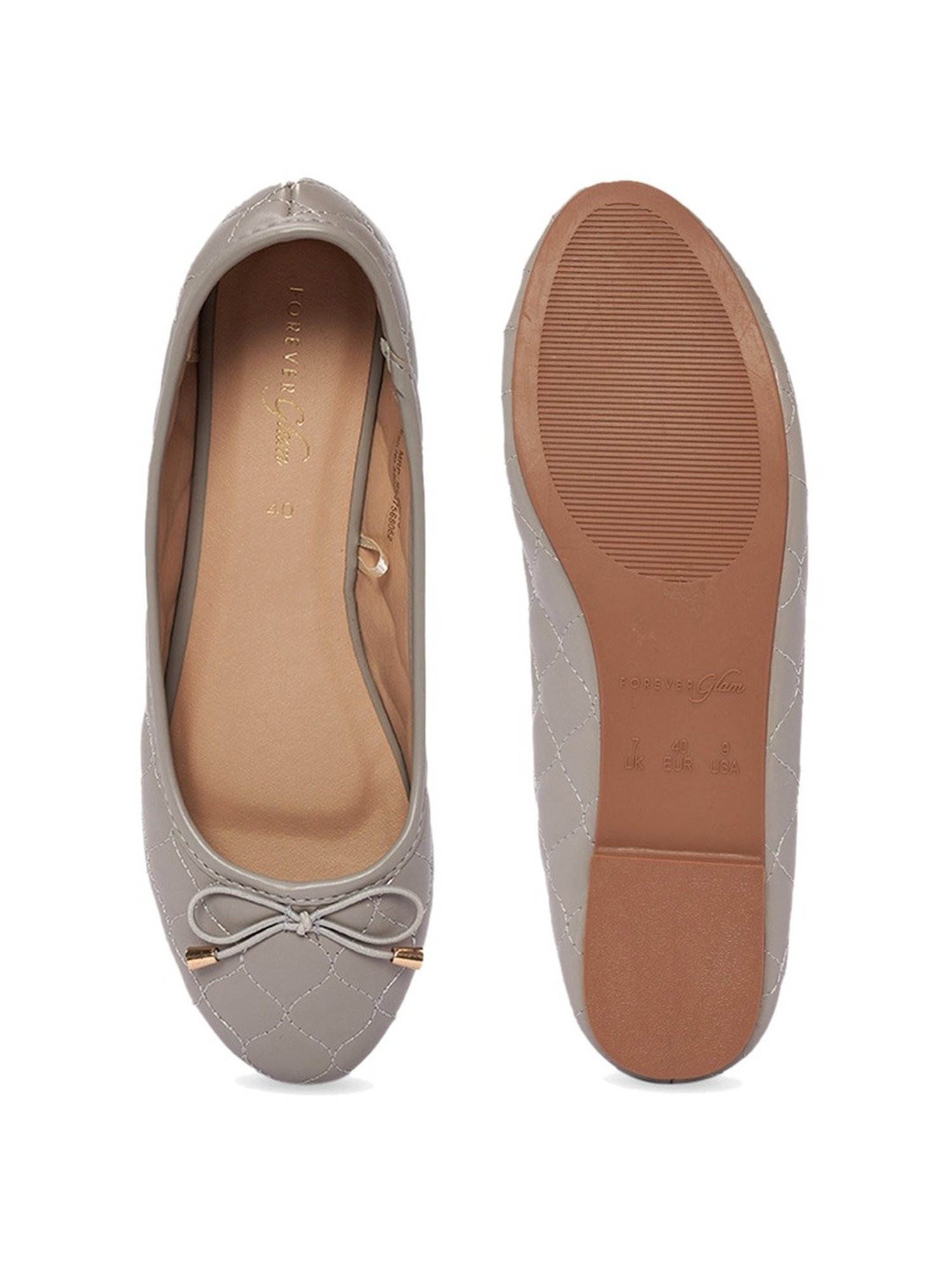 Forever Glam by Pantaloons Women's Grey Flat Ballets