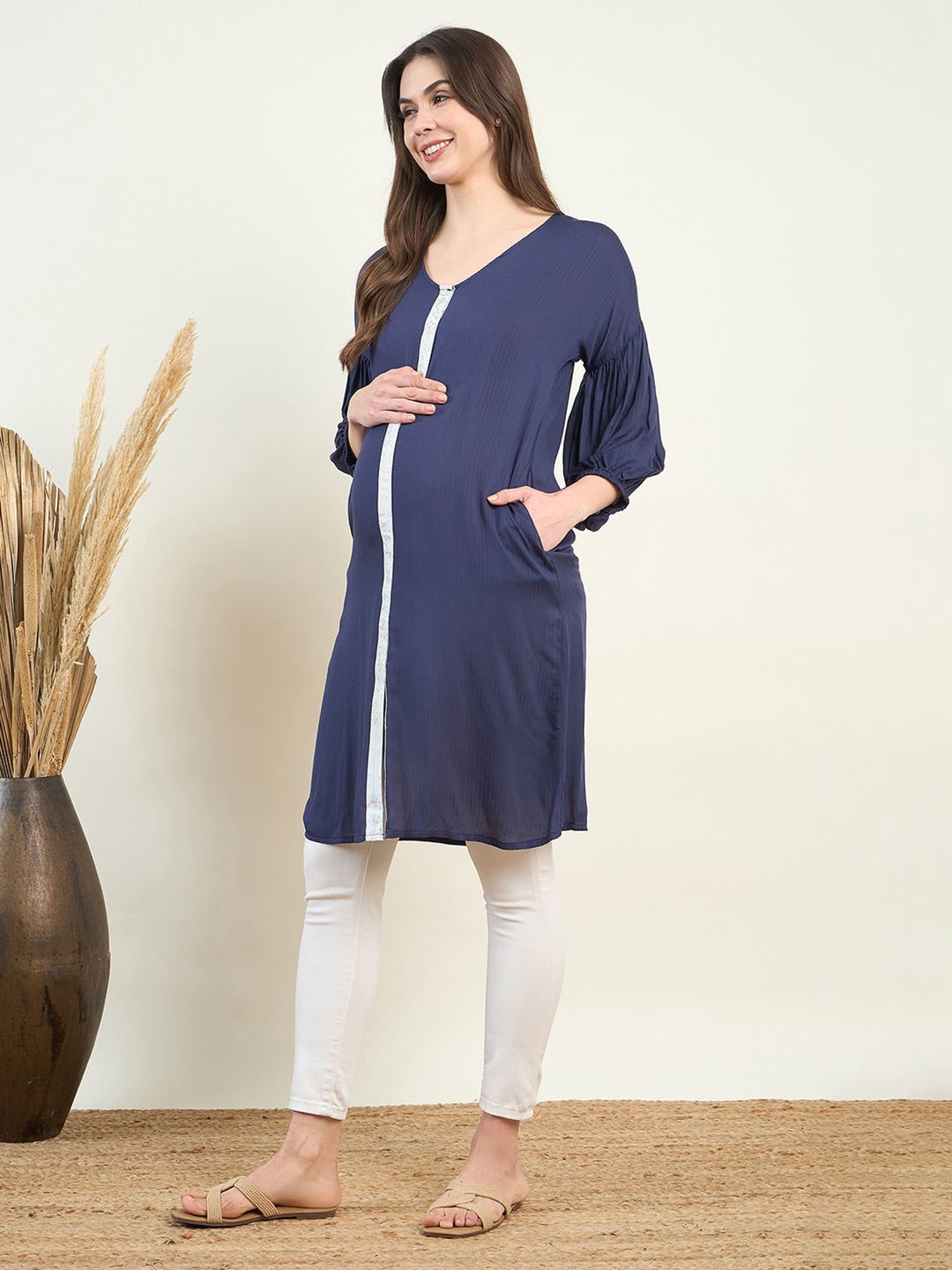 KOI SLEEPWEAR White Maternity Leggings