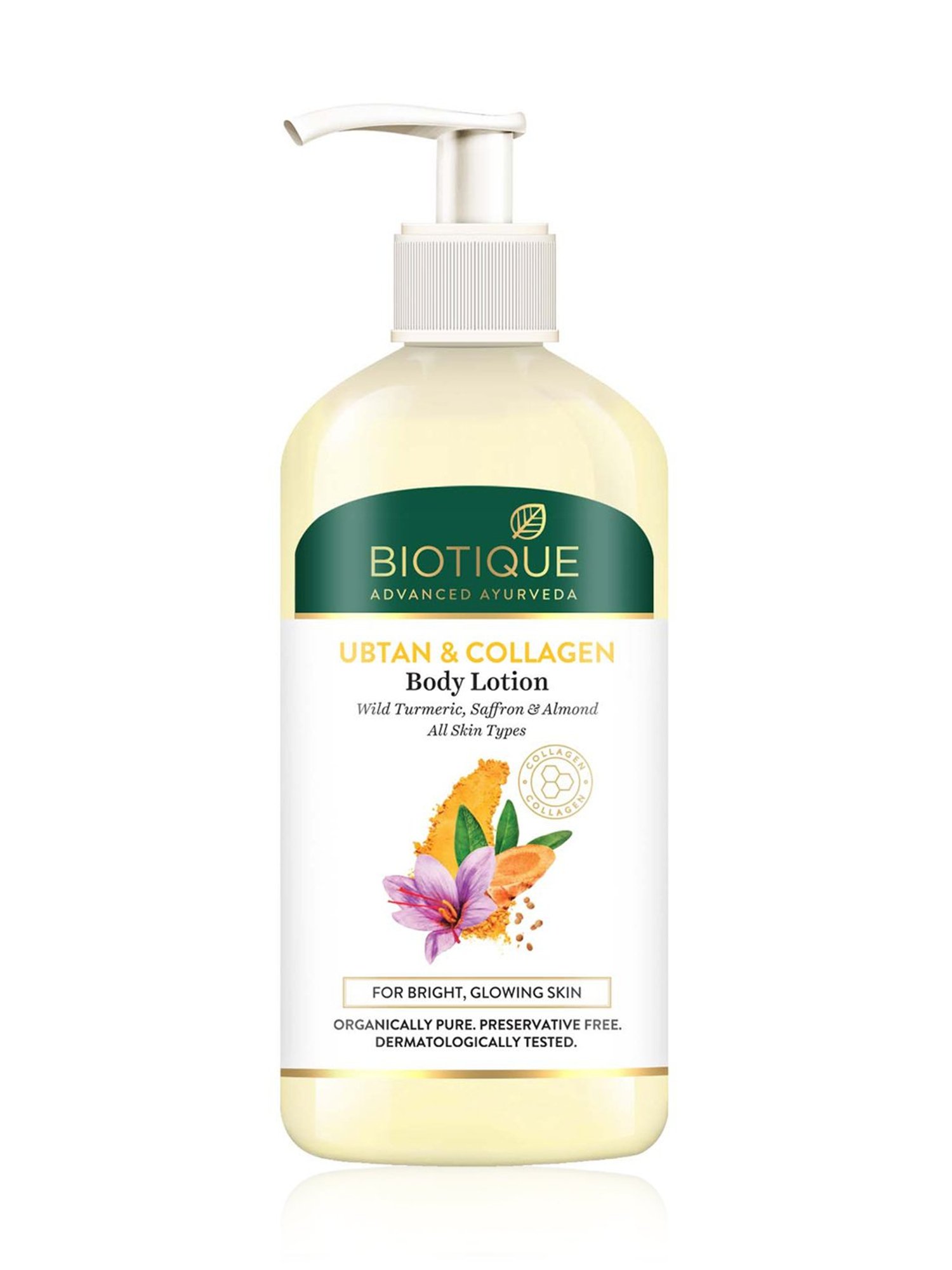 BIOTIQUE Ubtan & Collagen Body Lotion - 300 ml