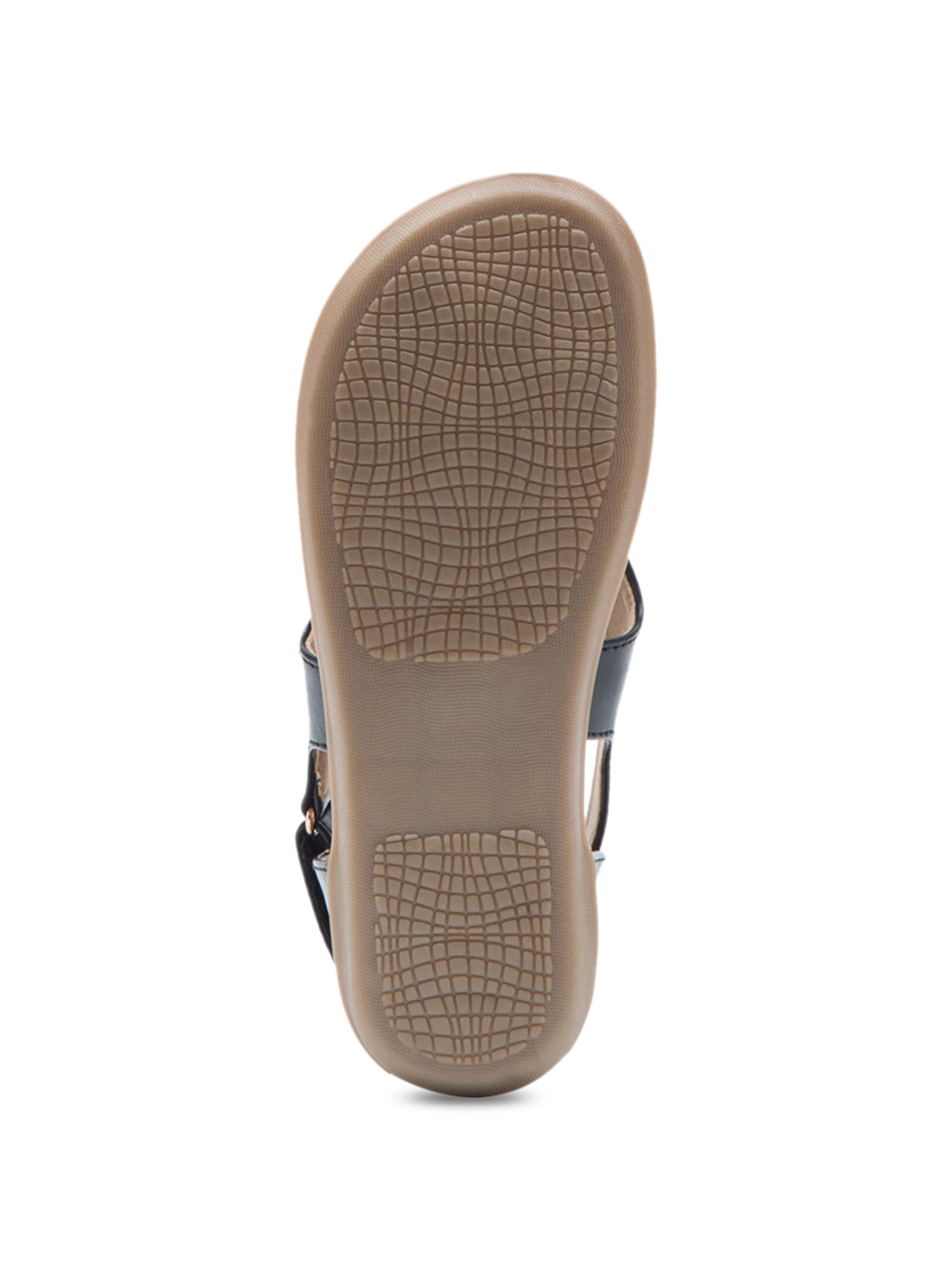 Beanz Kids Kathleen Black Cross Strap Sandals