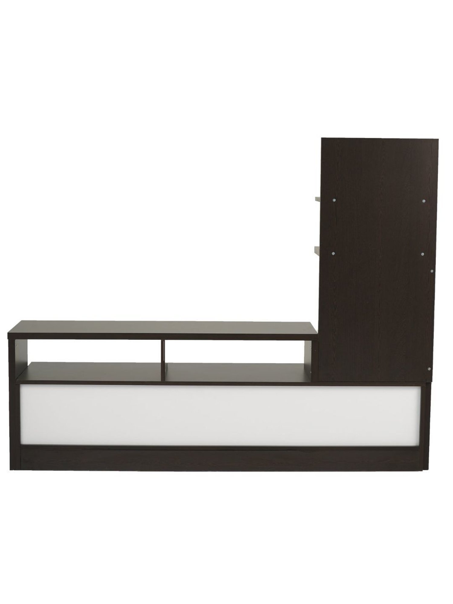 Nilkamal Cora White Engineered Wood TV Entertainment Unit with 2 Shelves