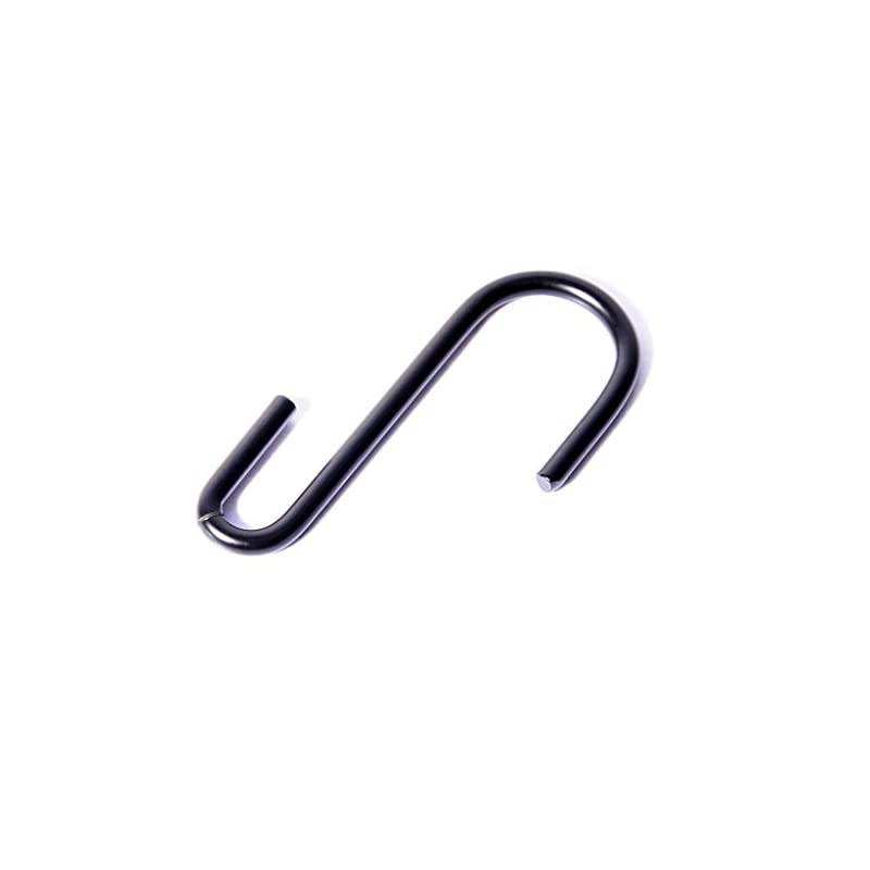 10 Pack Heavy Duty S Hooks Black S Shaped Hooks Hanging Hangers Hooks for Kitchen, Bathroom, Bedroom and Office: Pan, Pot, Coat, Bag, Plants(10 Pack/Black/Small)