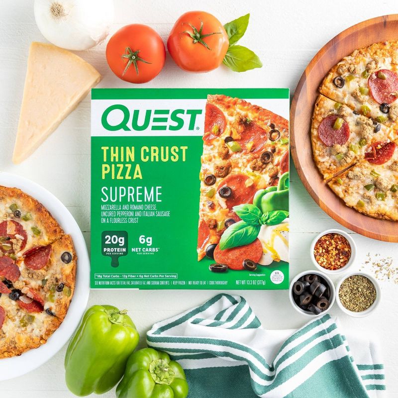 Quest Nutrition Supreme Frozen Thin Crust Pizza - 13.3oz