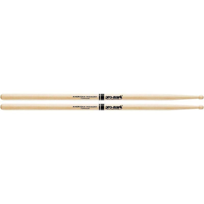 Promark Hickory 5A Pro-Round Wood Drum Sticks