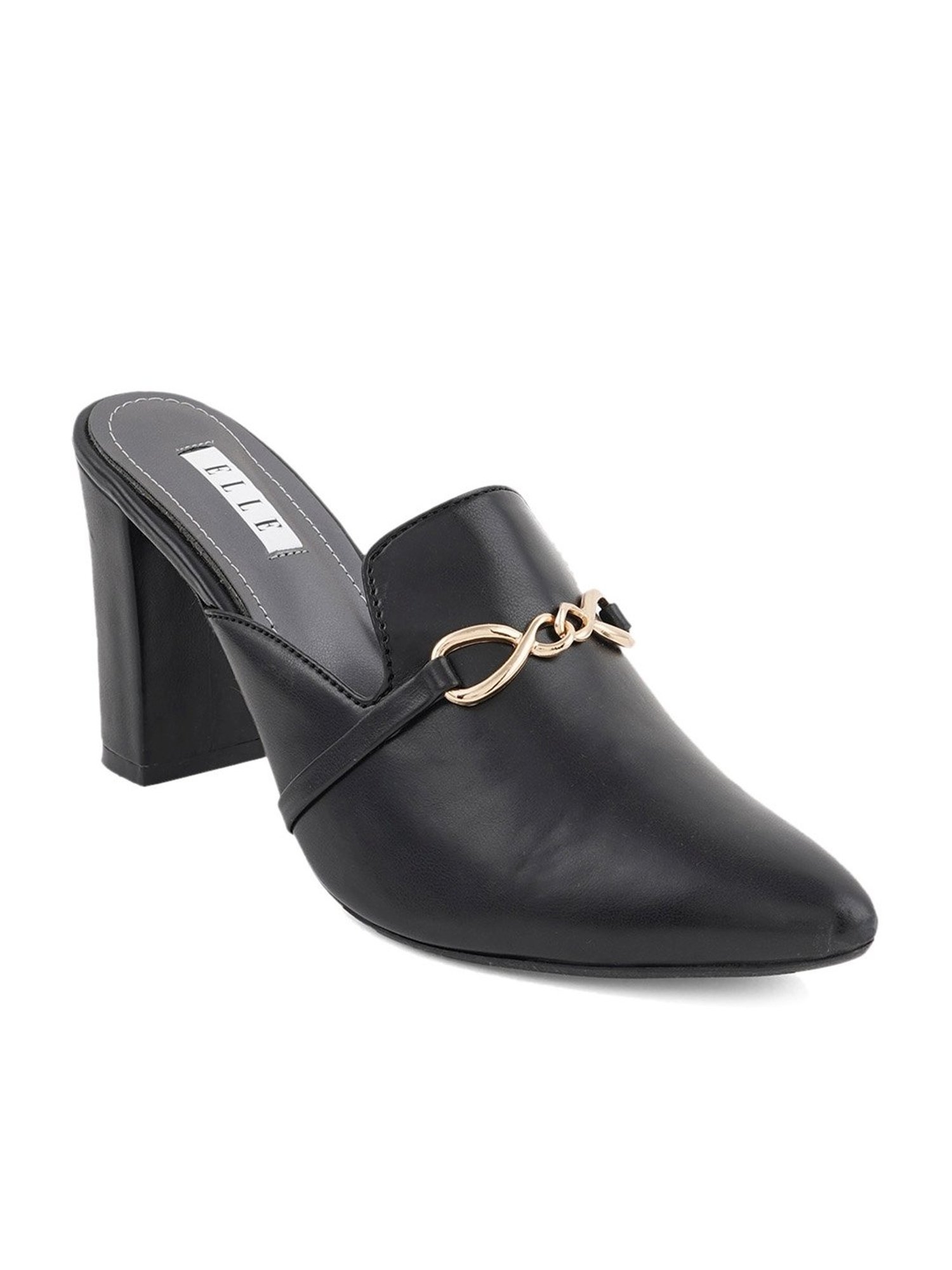 Elle Women's Black Mule Shoes