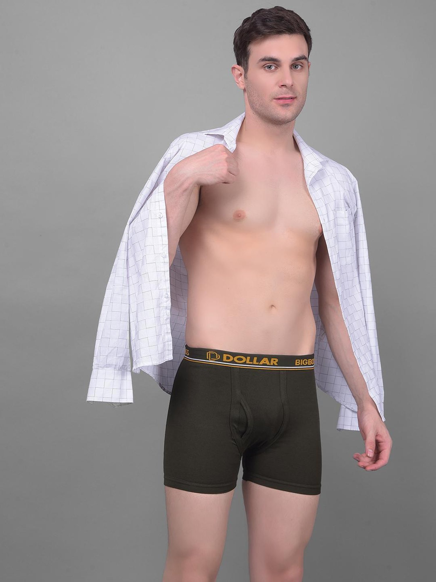 Dollar Bigboss Assorted Cotton Regular Fit Trunks - Pack Of 3