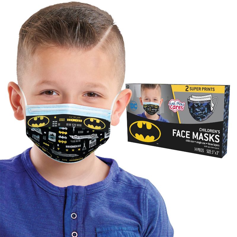 Just Play DC Comics Kid's Face Mask - 14pc