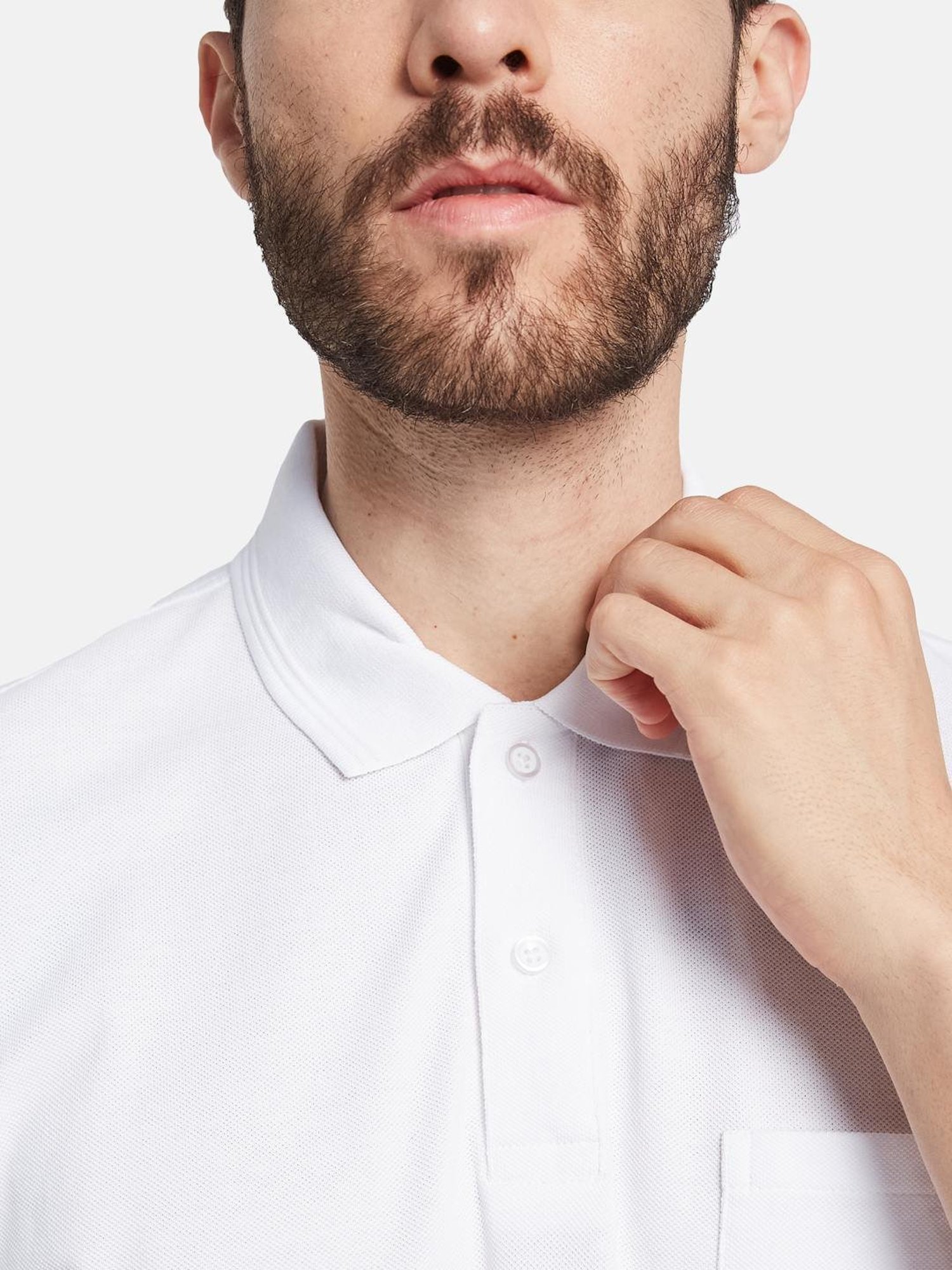 Octave White Regular Fit Polo T-Shirt