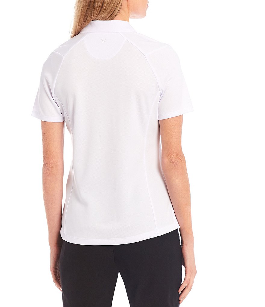 Callaway Short Sleeve Essential Solid Swing Tech&trade; Opti-Dri&trade; Polo Top