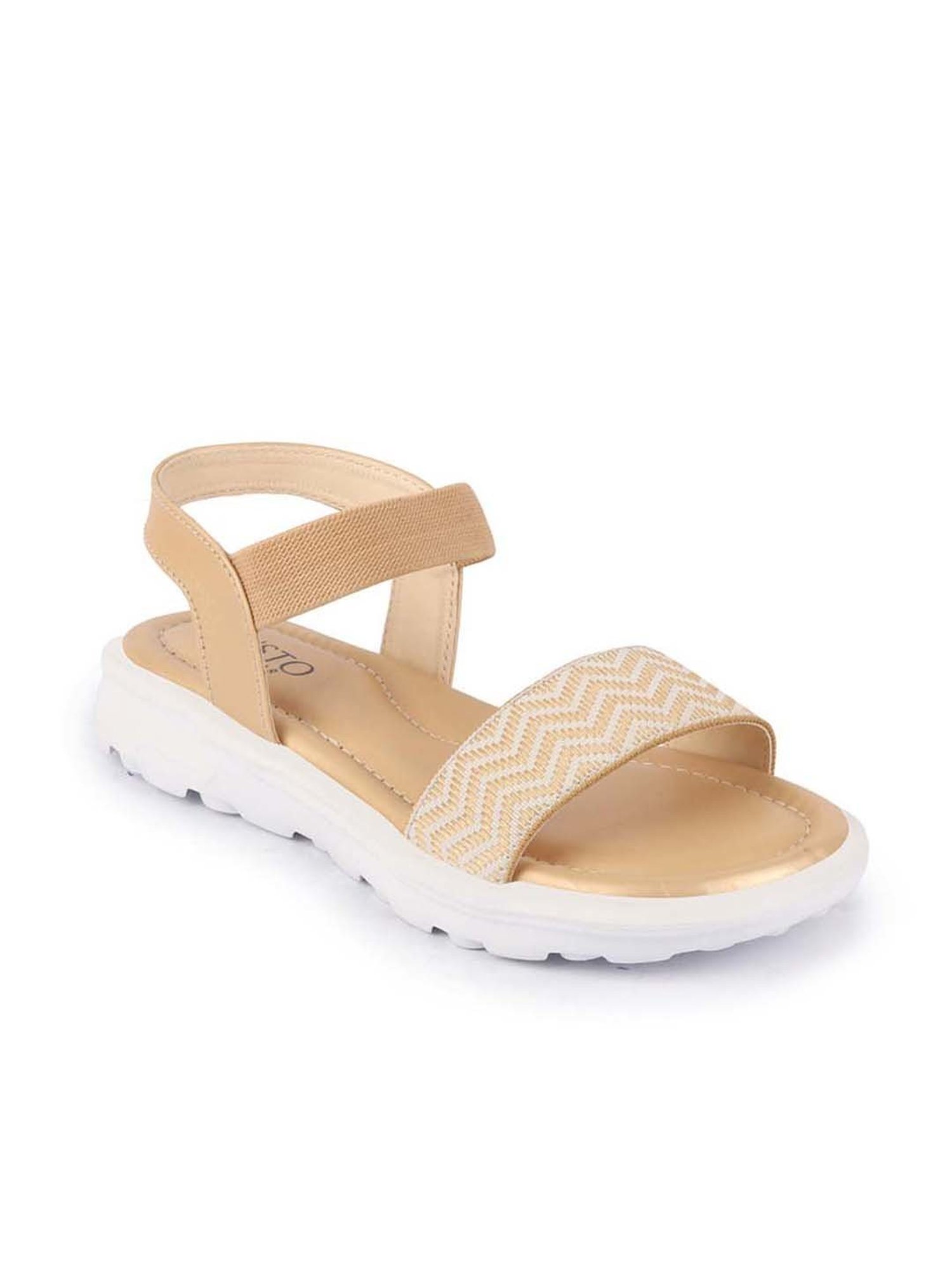 Fausto Women's Tan Ankle Strap Wedges