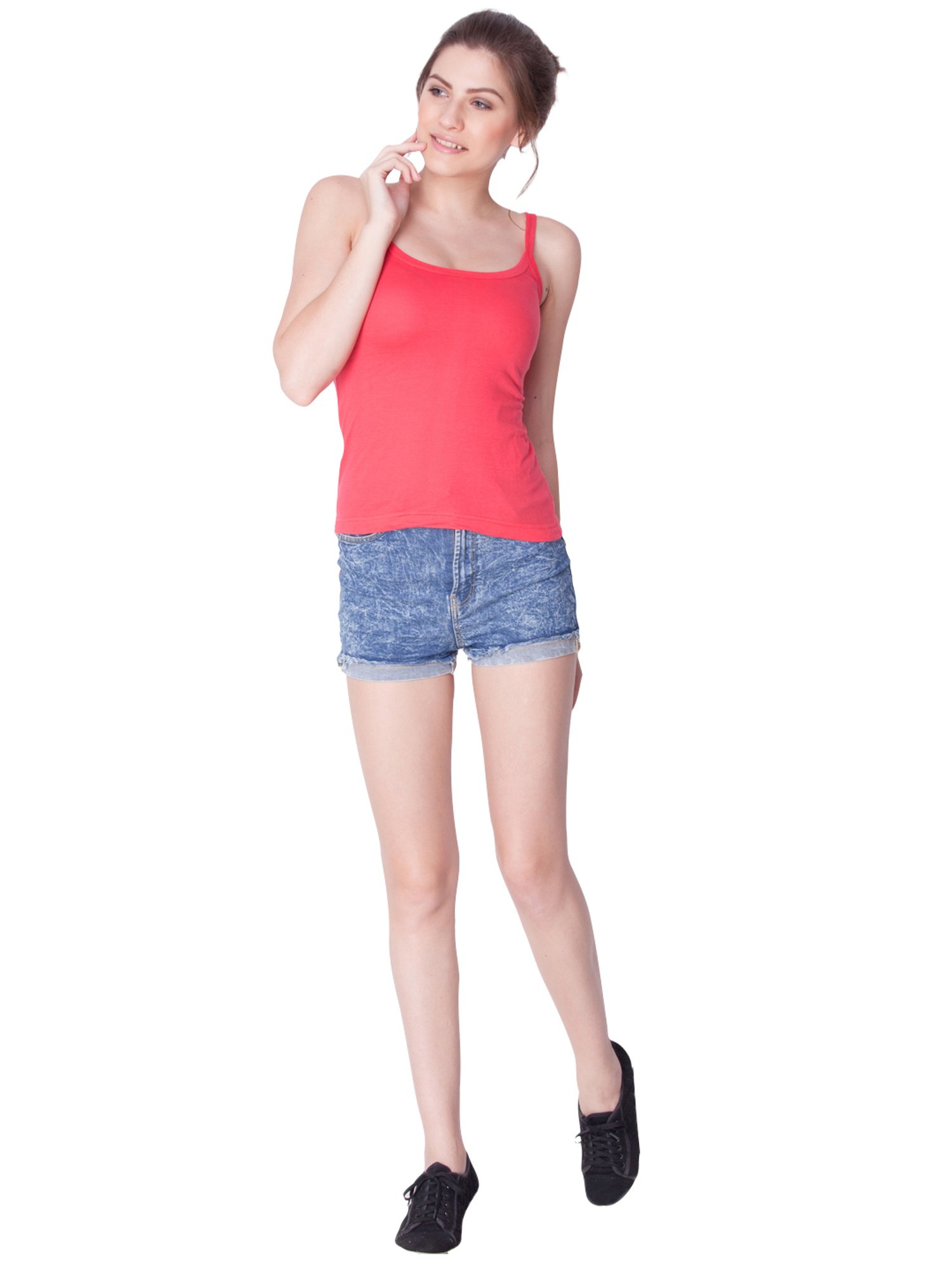 Dollar Missy Beige & Coral Camisole Pack of - 2