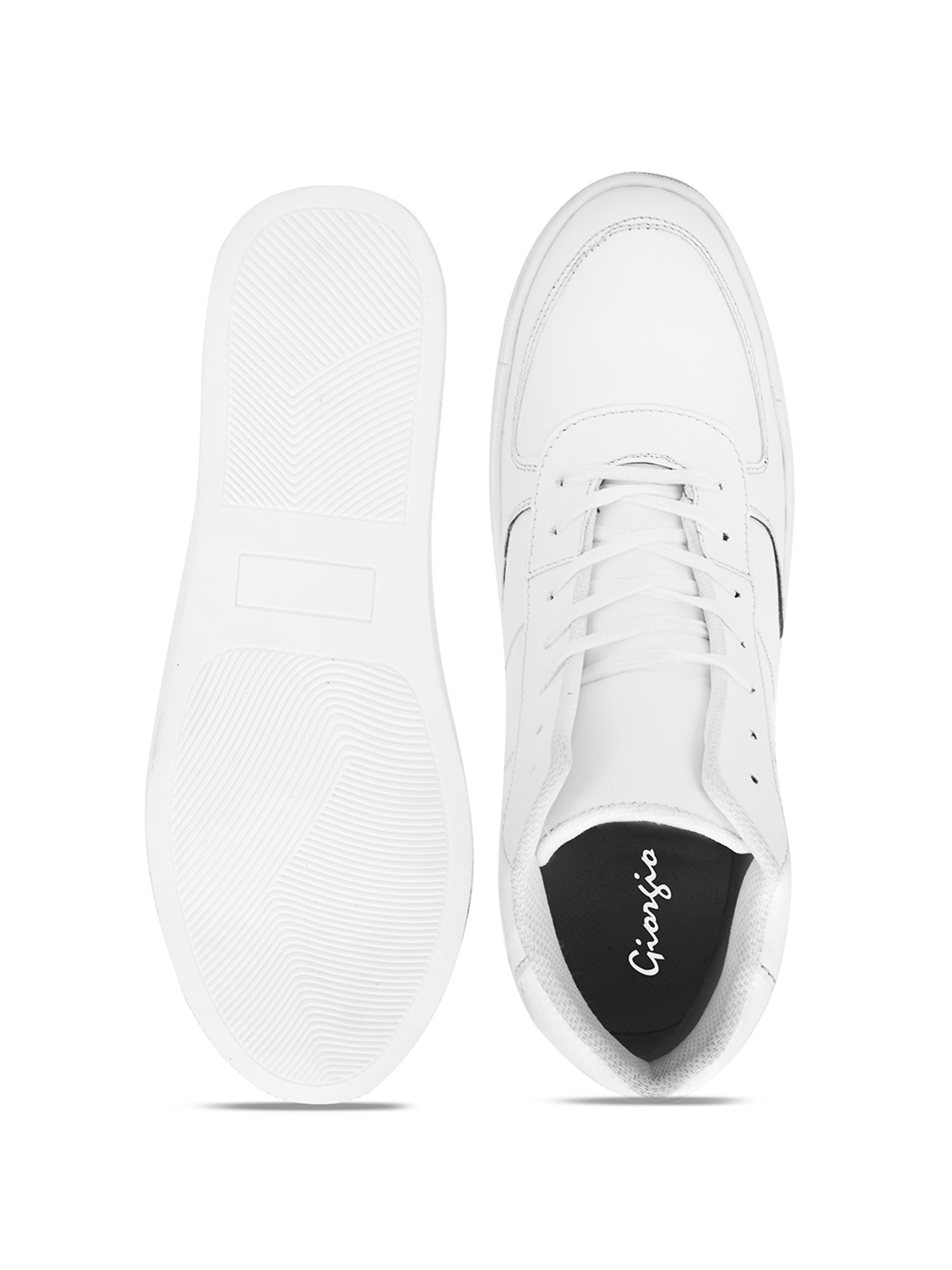 Giorgio Men's White Ankle High Sneakers