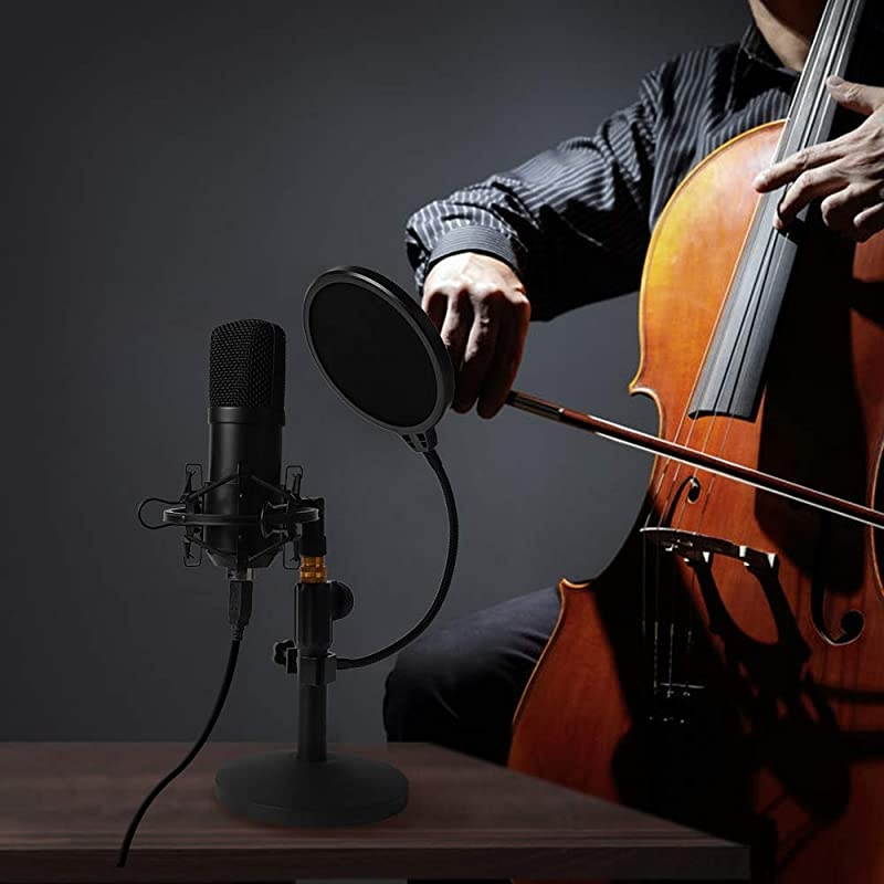 USB Microphone Kit 192KHZ24BIT  AUA04T PC Condenser Podcast Streaming Cardioid Mic Plug amp Play for Computer YouTube Gaming Recording