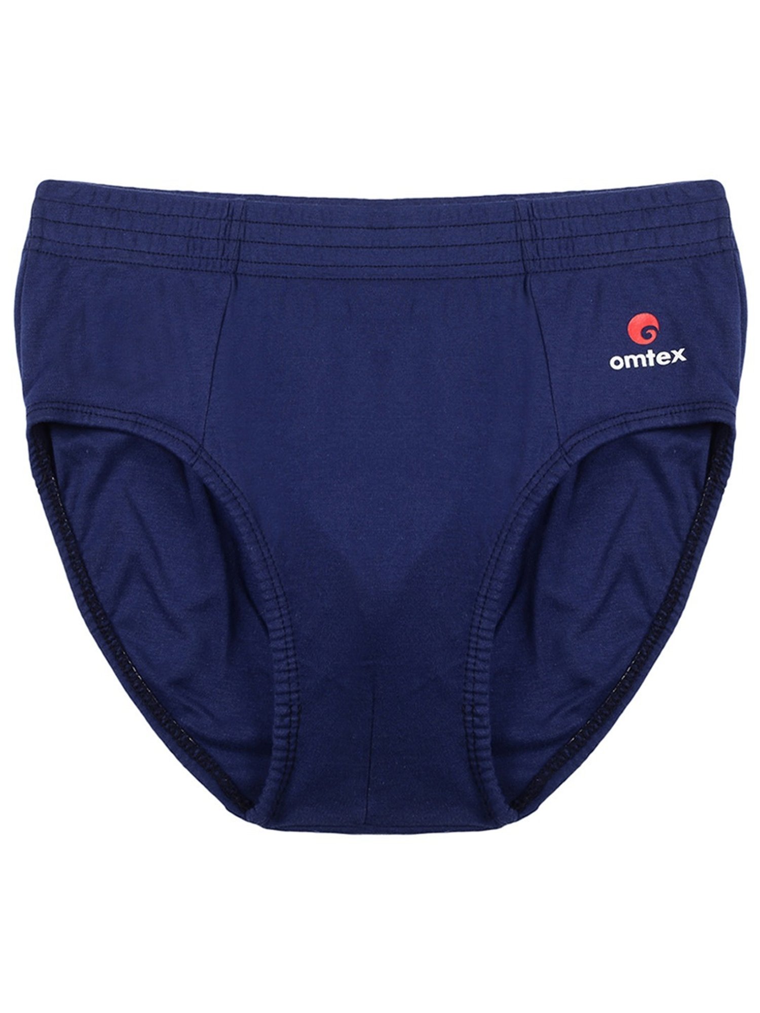Omtex Men's Sports Cricket Special Cotton Brief (Navy) Size - L