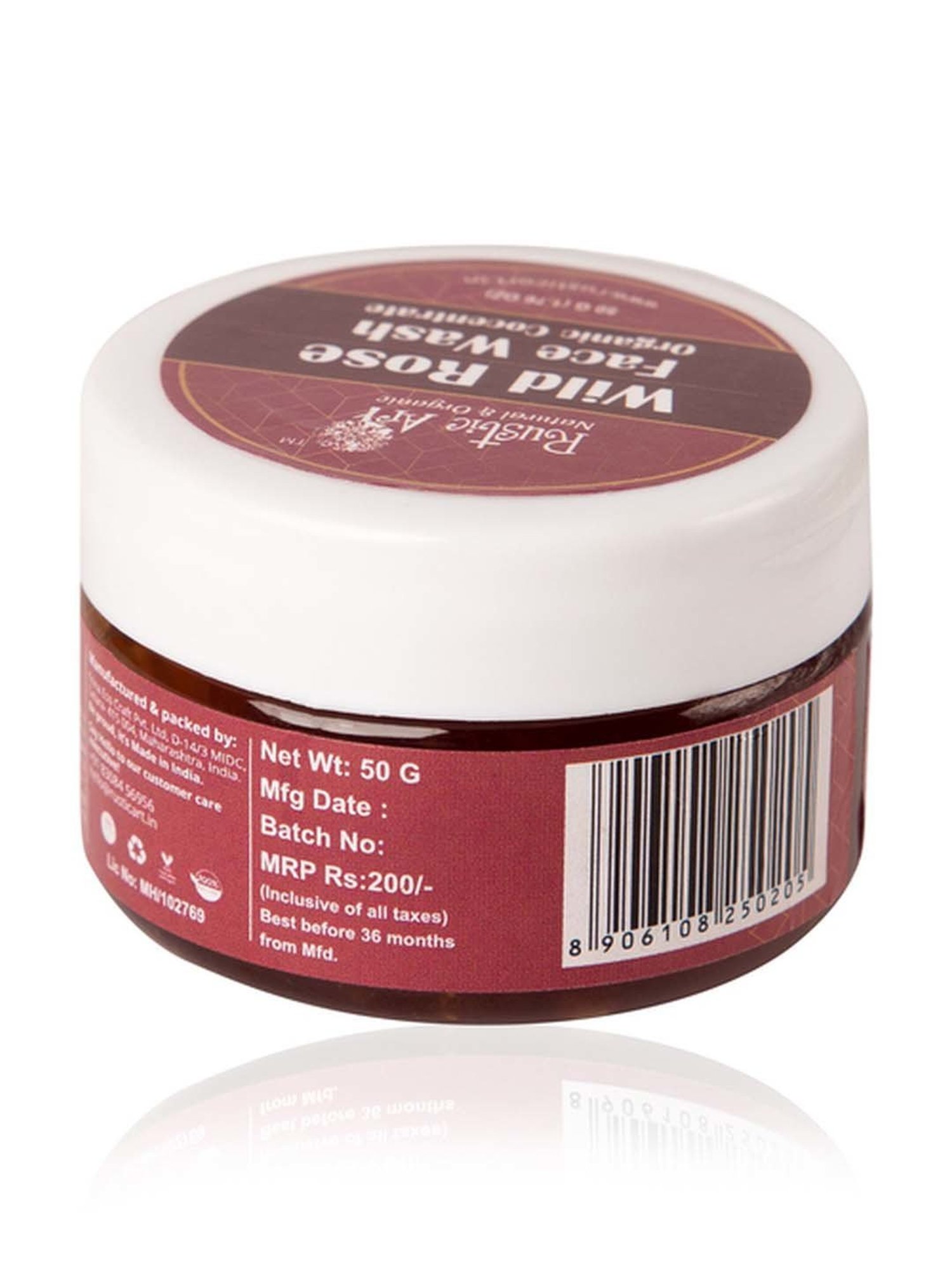 Rustic Art Wild Rose Face Wash Concentrate - 50 gm