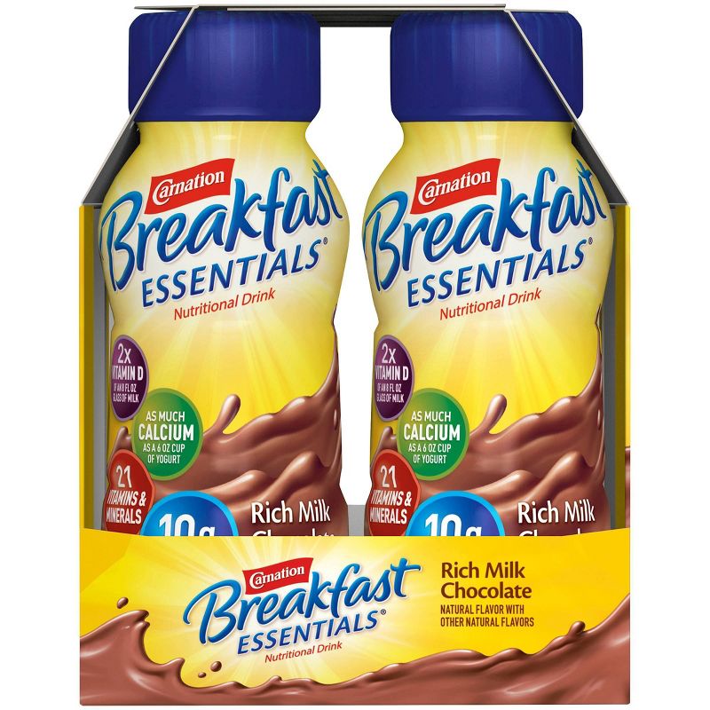 Carnation Breakfast Essentials Ready to Drink Rich Milk Chocolate - 6ct/48oz