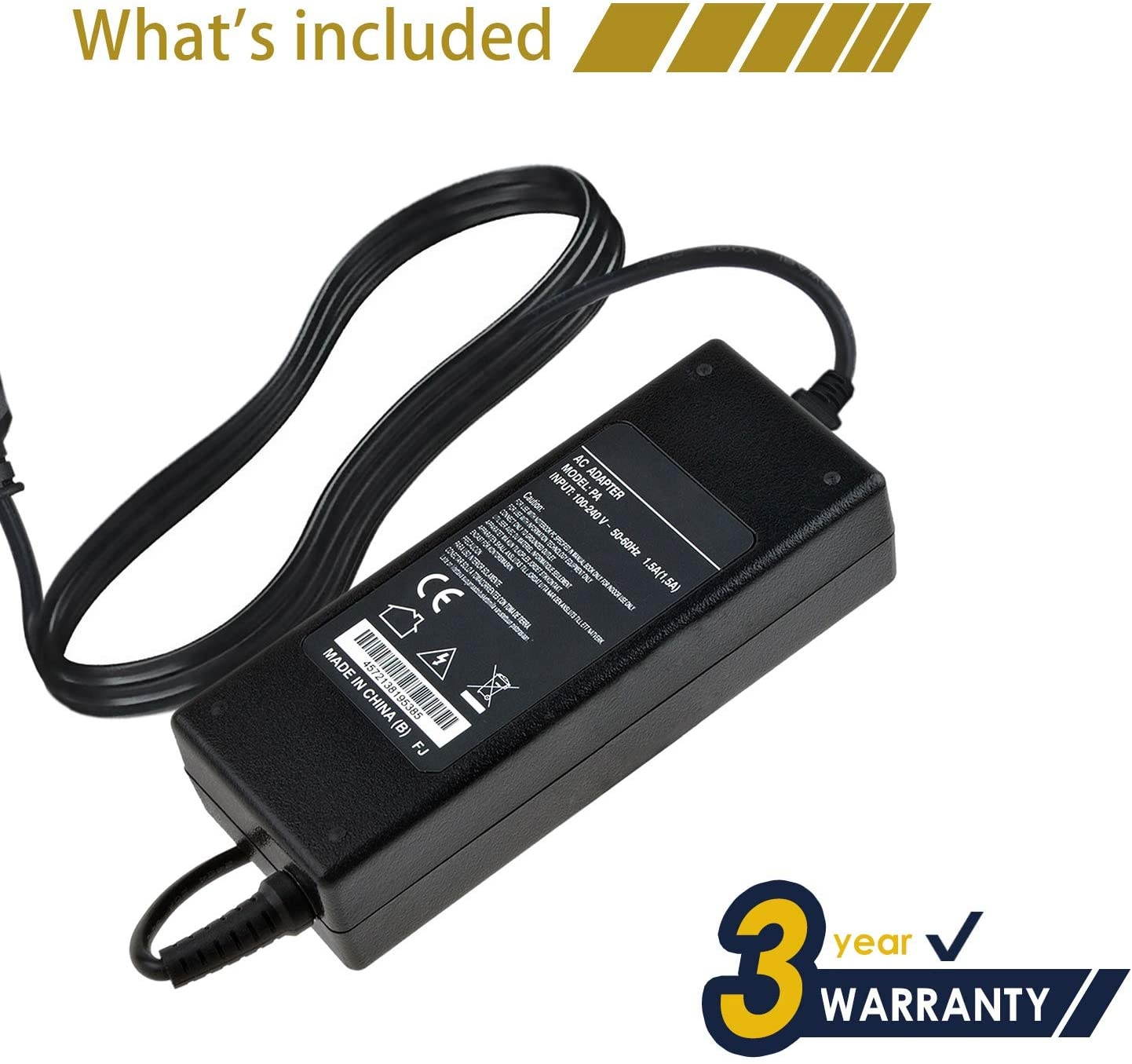 BigNewPowered 19V AC Adapter for HP Pavilion 23-B244 B4B16AV H5P53AA H5P53AA#ABA 23B244 23 All-in-One Desktop PC A7E33AV#ABA A7E33 90 Watt Docking Station 19VDC 90W Power Supply Cord Battery Charger