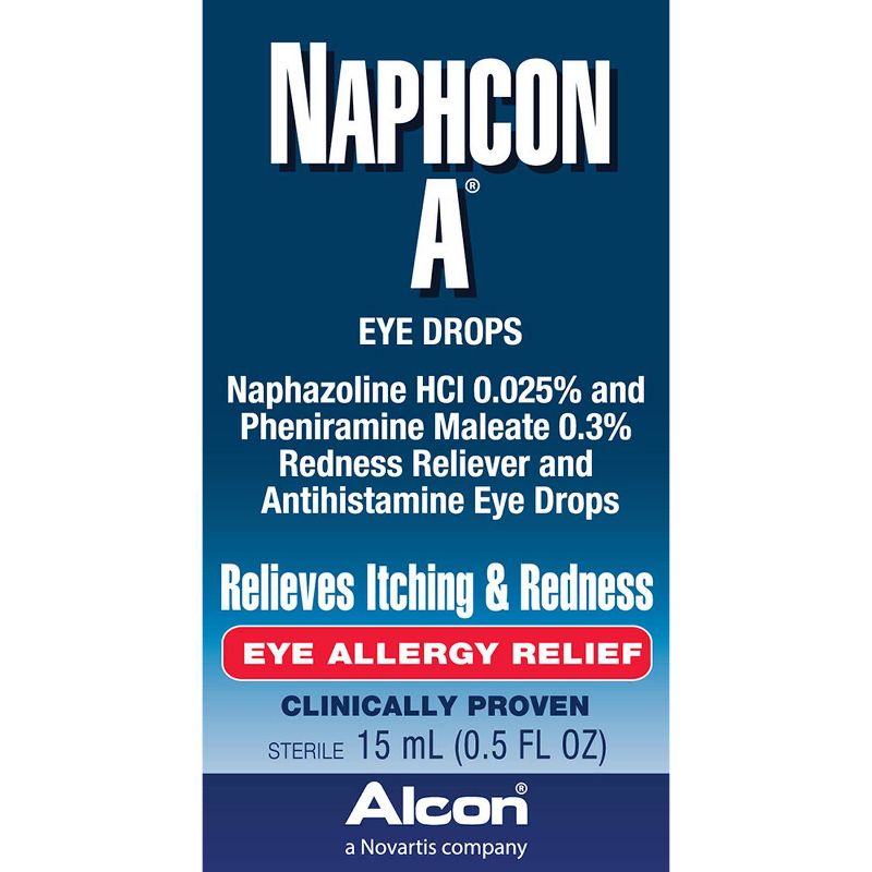 Alcon Naphcon-A Eye Allergy Relief Eye Drops - 0.5oz