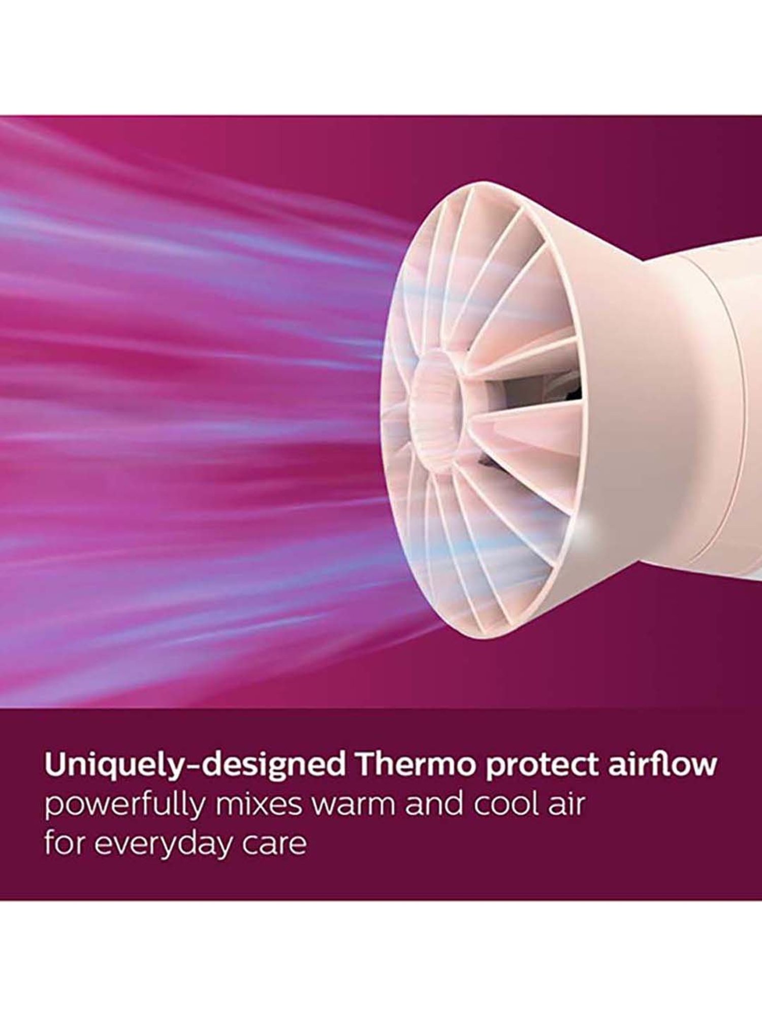 Staunch SHD2011 1600W Compact and Foldable Hair Dryer (White and Pink)