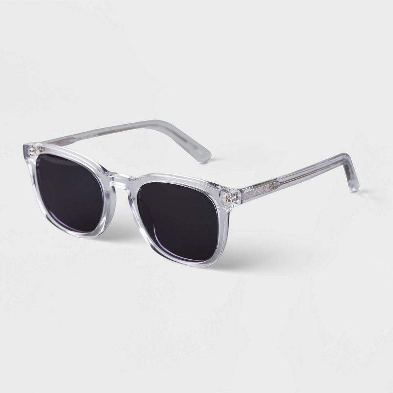 Men's Acetate Square Surf Sunglasses - Goodfellow & Co™ Clear