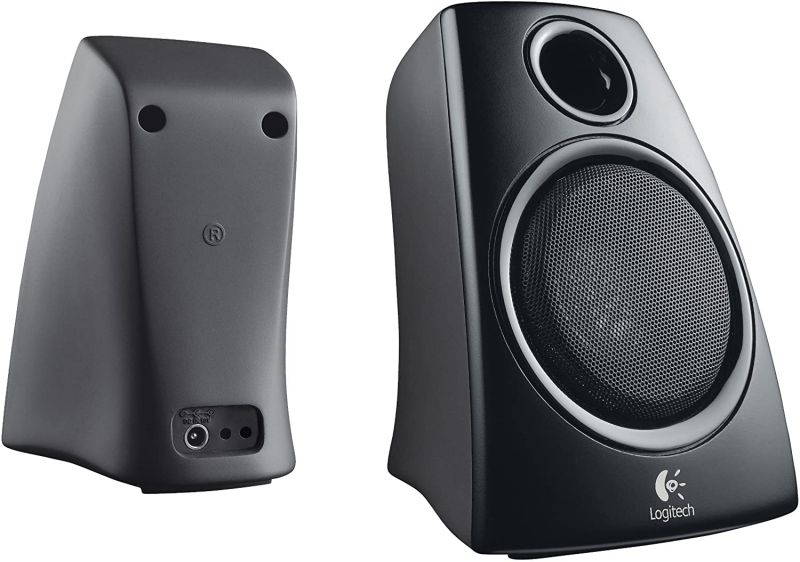 New Logitech 3.5mm Jack Compact Laptop Speakers,	Z130 Compact Speakers, Rich and strong stereo sound with 5 watts of power,Works with Windows and Mac OS