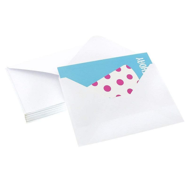 Best Paper Greetings 48-Pack Party Hats Happy Birthday Greeting Cards Bulk Box Set with Envelopes, 6 Colors, 4x6 in