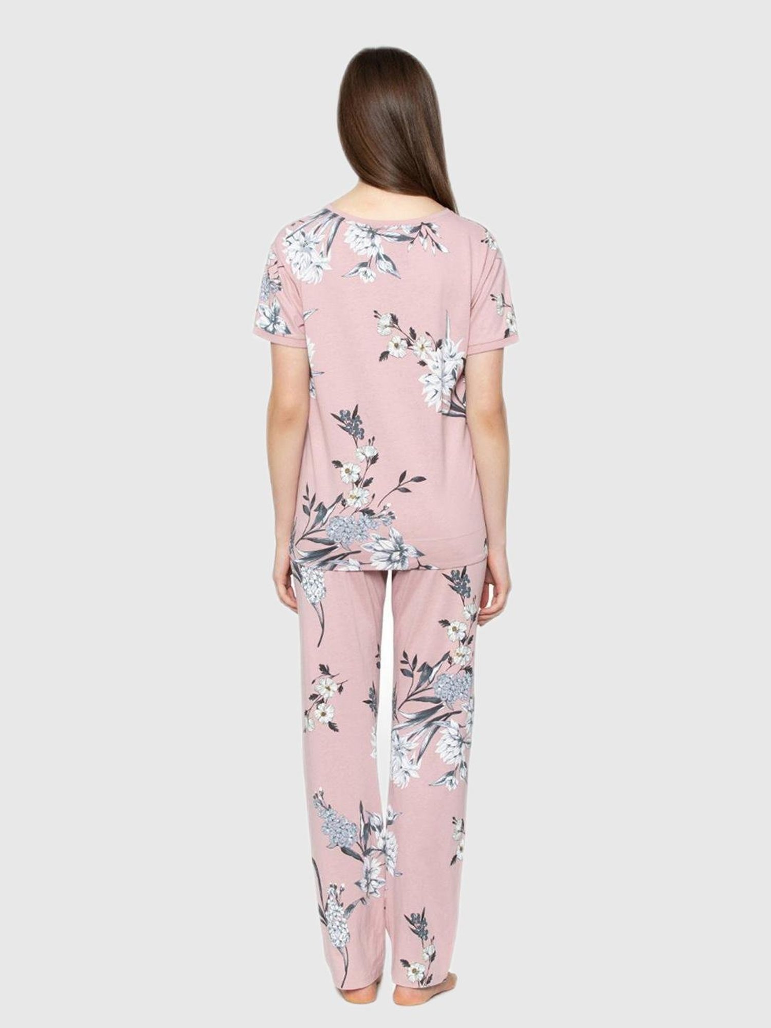 Triumph Pink Floral Print Pajama Set