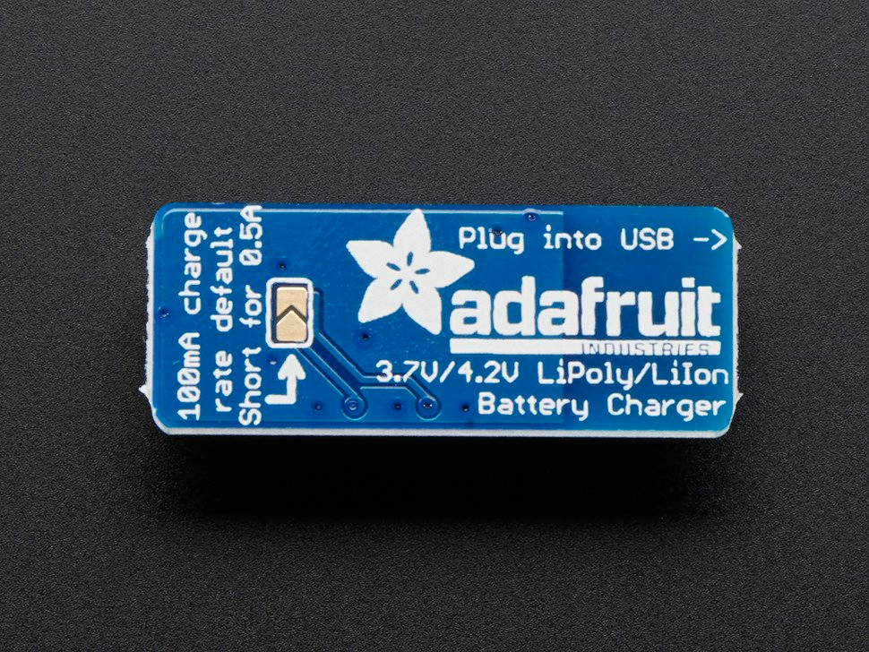 Adafruit 1304 Micro Lipo - USB LiIon/LiPoly charger - v1