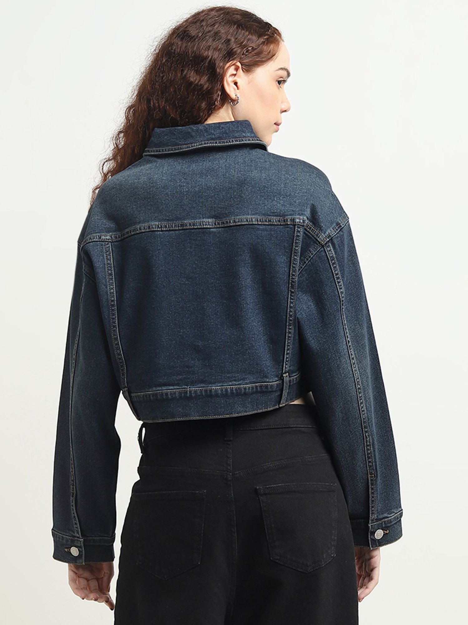Nuon by Westside Dark Blue Denim Jacket