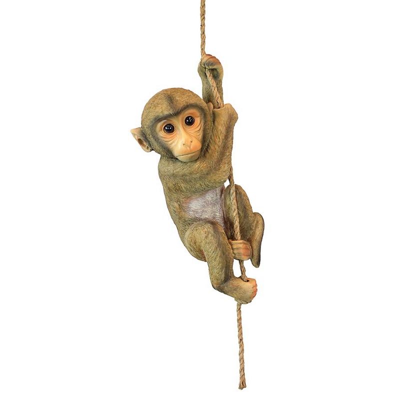Design Toscano Chico, The Chimpanzee Hanging Baby Monkey Statue