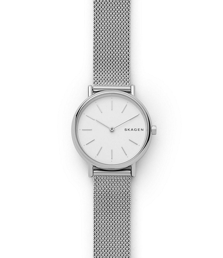 Skagen Signature Slim Steel-Mesh Quartz Analog Watch