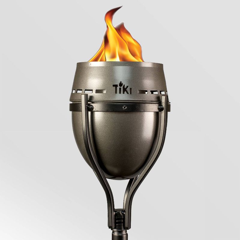 Tiki Brand 65" Island King Lanai Large Flame Torch Gunmetal Finish