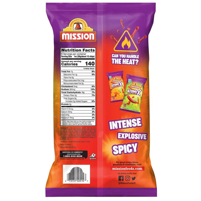 Mission AtomiX Chips Habanero and Lime  - 8oz