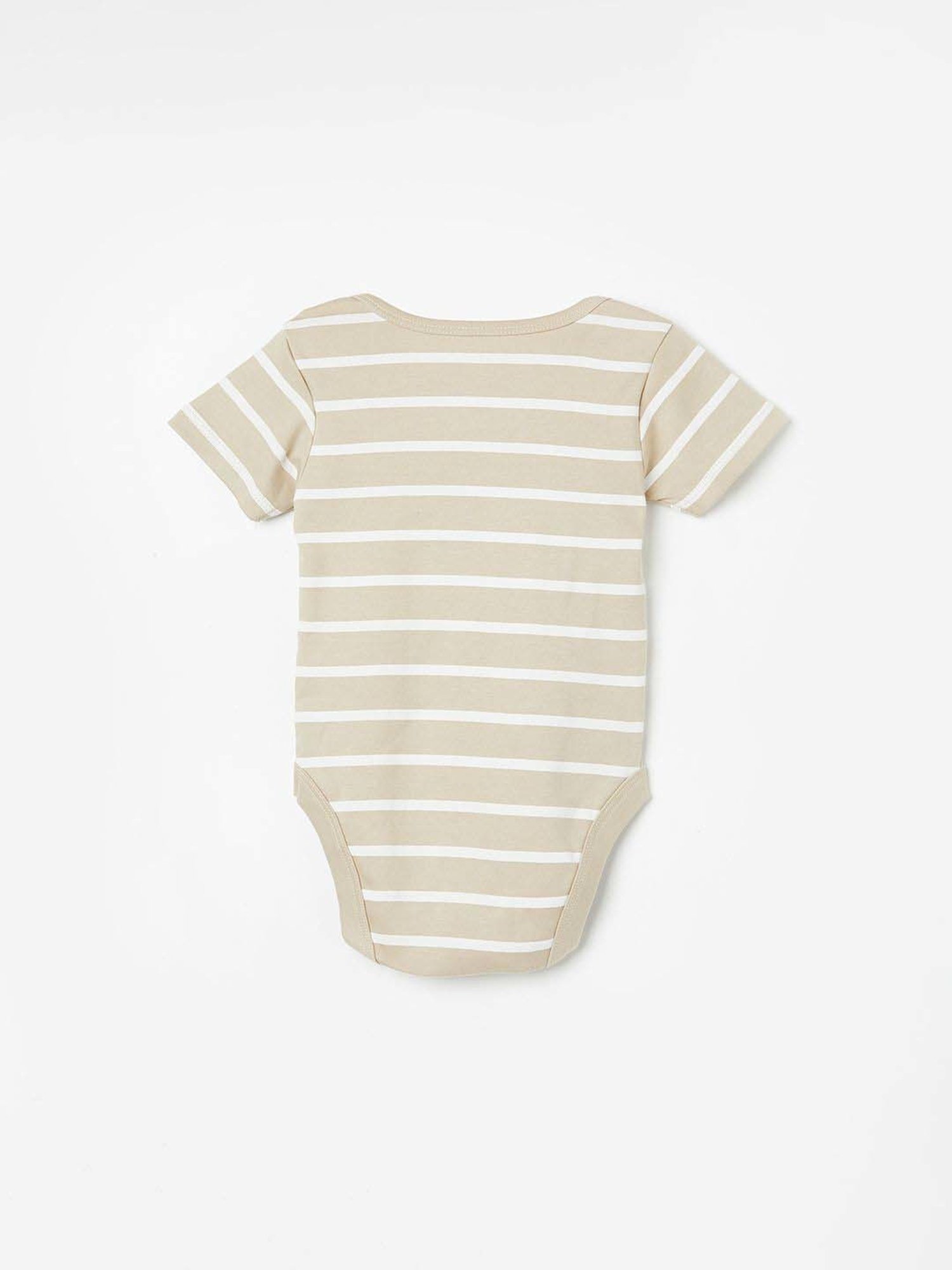 Juniors by Lifestyle Kids White & Grey Cotton Bodysuit