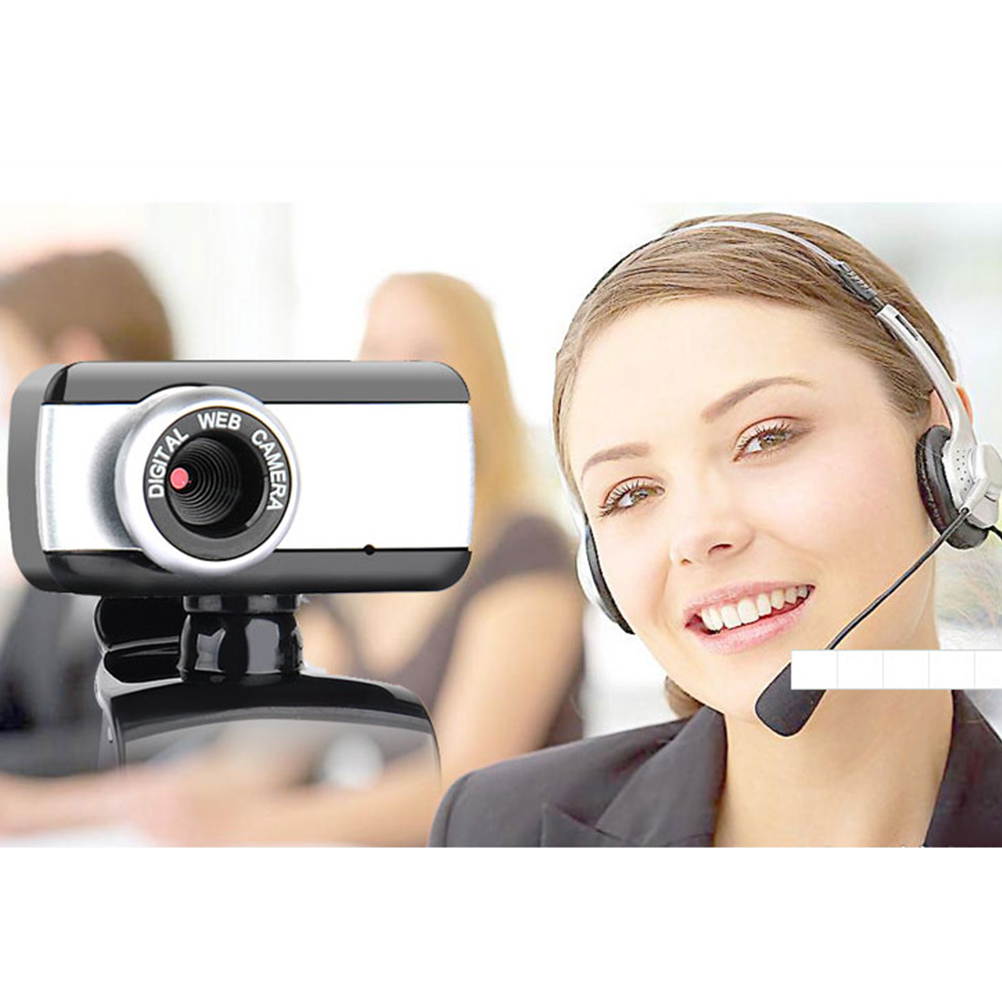 FRCOLOR S100 USB computer camera HD 480P webcam Camera for Desktop Laptop Webcam Computer PC Web Camera with Microphone for Home Office Study Game &mdash;Black