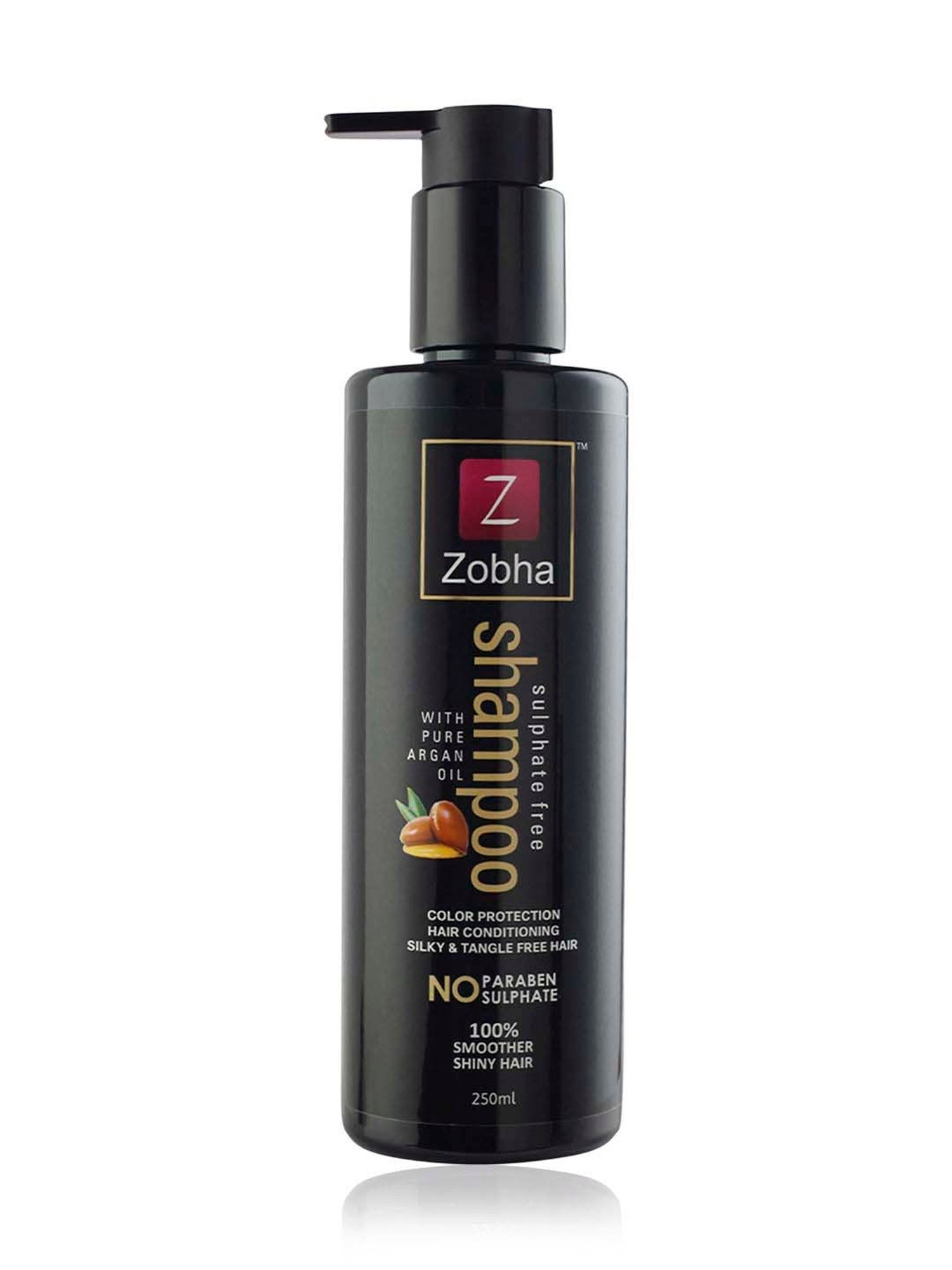 Zobha Sulphate Free Shampoo for Color Protection Smooth & Silky - 250 ml