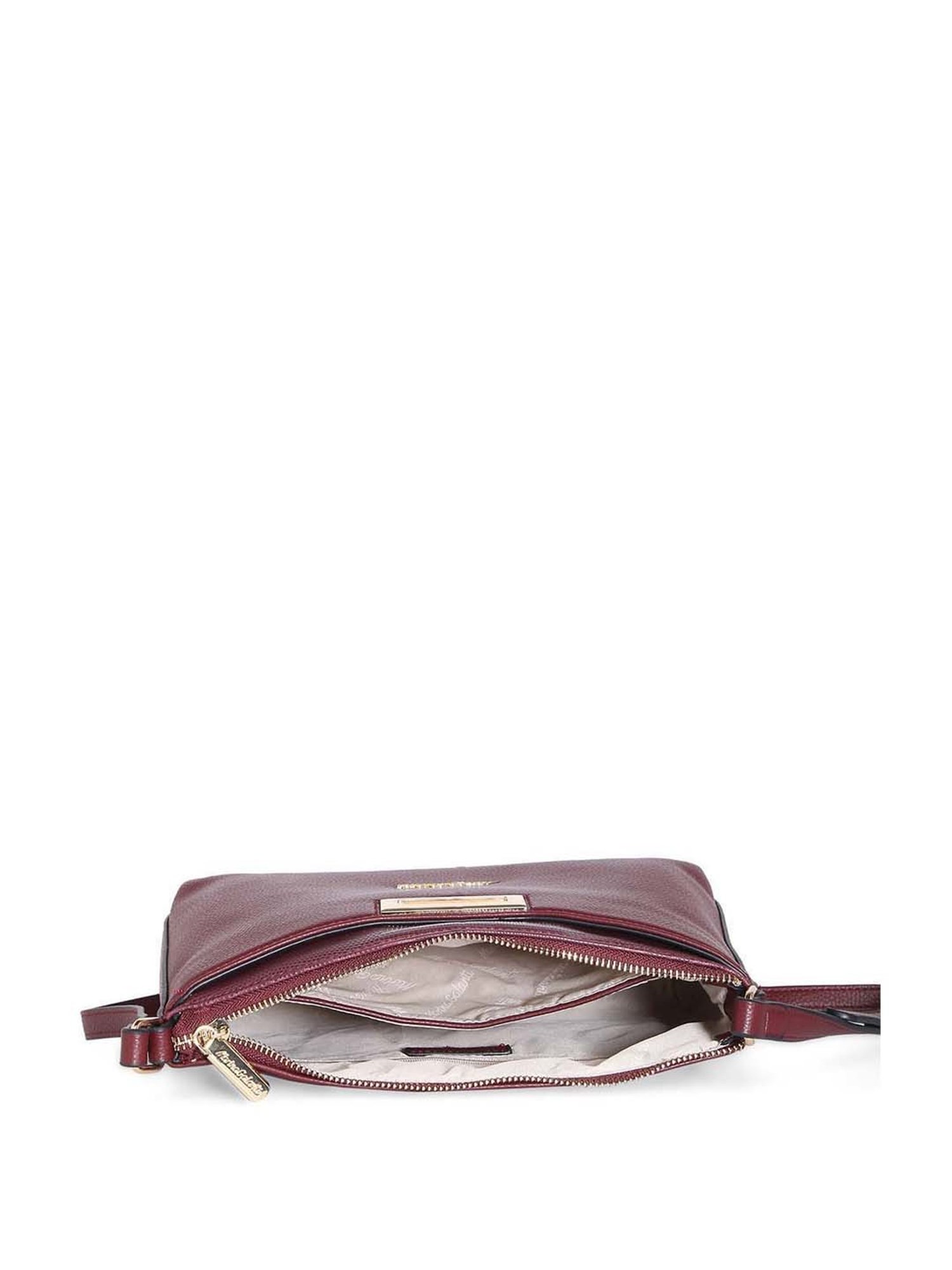 Marina Galanti Maroon Solid Medium Sling Handbag